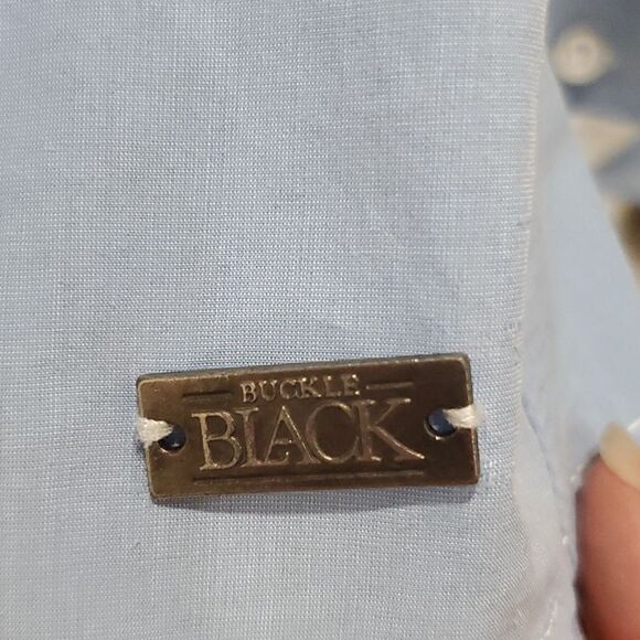 Buckle Black Mens, Athletic Fit Long Sleeve Shirt,  Size Medium - Picture 5 of 7